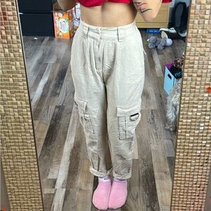 Beige cargo pants